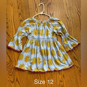 Girls Matilda Jane Character Counts Amelia Blue Peasant Top Shirt Sz 12